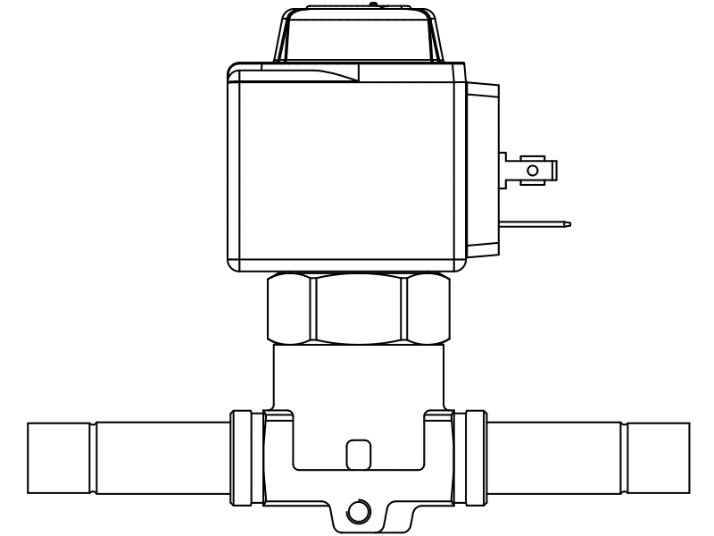 常闭电磁阀1038/M10A6,内连焊接接头,活塞先导式