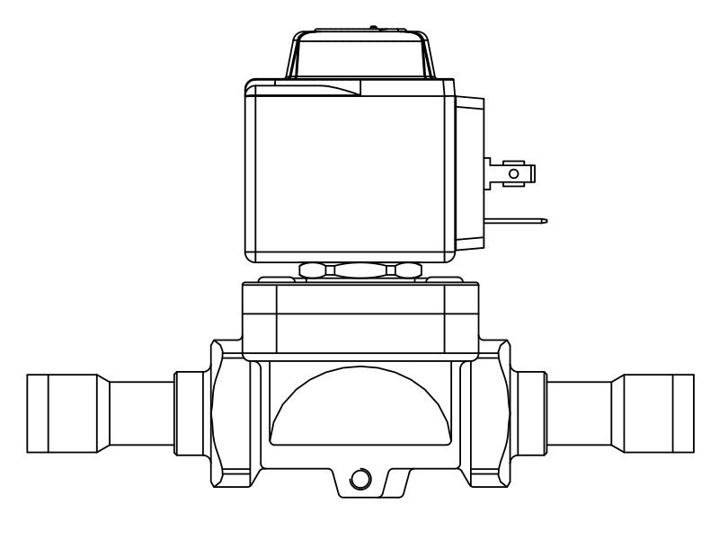 常闭电磁阀1078N/M12A6,内连焊接接头,隔膜先导式