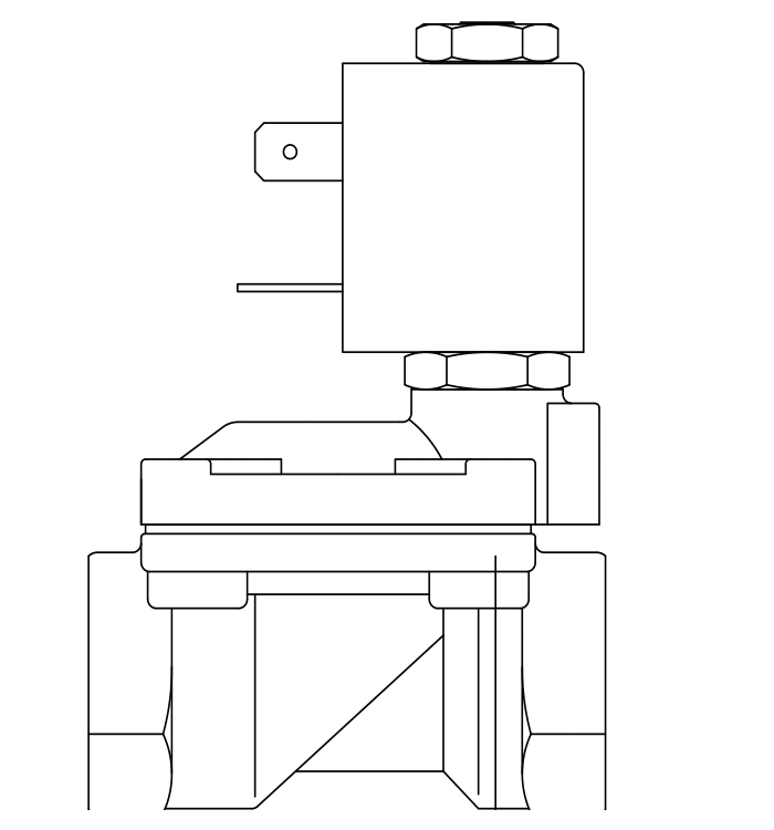 常闭工业用电磁阀1133/010V370A6,内螺纹直接头