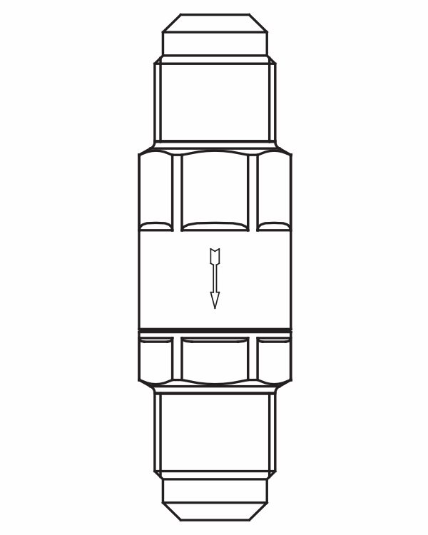 止回阀3112/6,SAE扩口接头直通