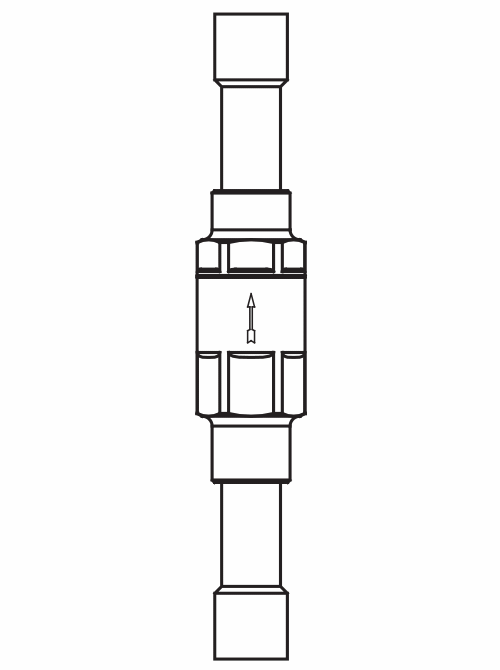 压差阀3136/M12,ODS铜管内连接焊接接头