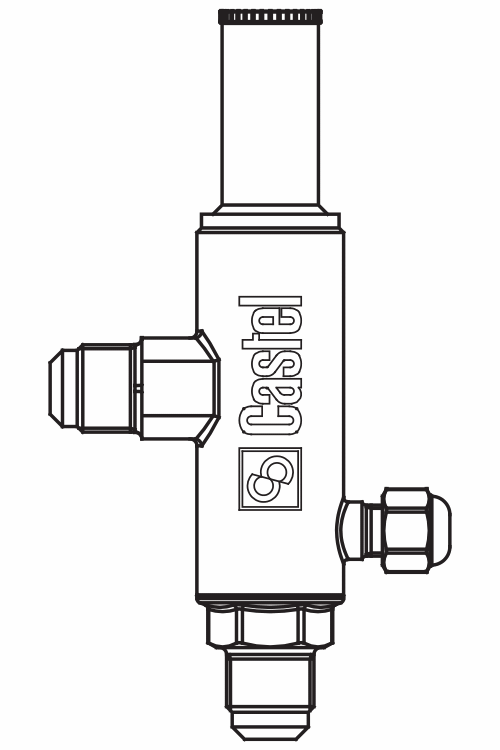 貯液器壓力調節閥3350/5,SAE喇(la)叭口直螺紋接頭(tou)